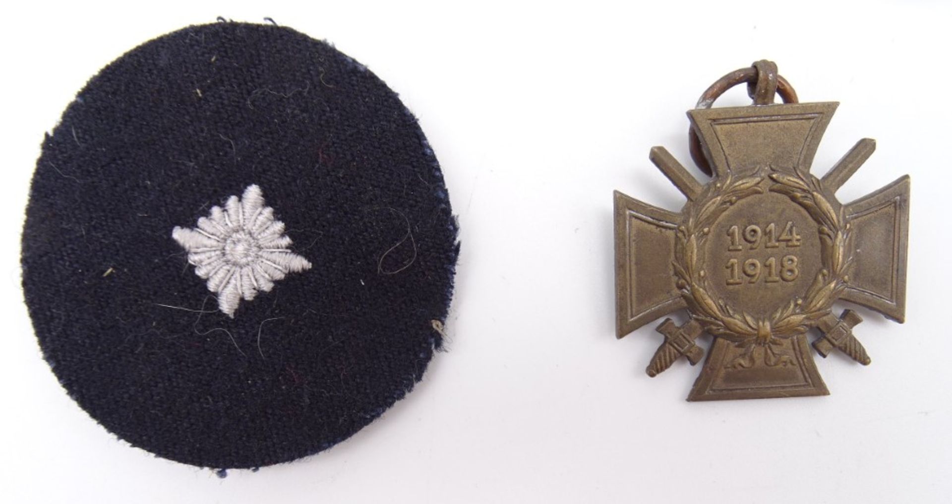 5 Abzeichen/Medaillen, Kyffhäuserbund, 2 Feldspangen, Kriegsverdienstkreuz, Schützenabzeichen? - Bild 2 aus 4
