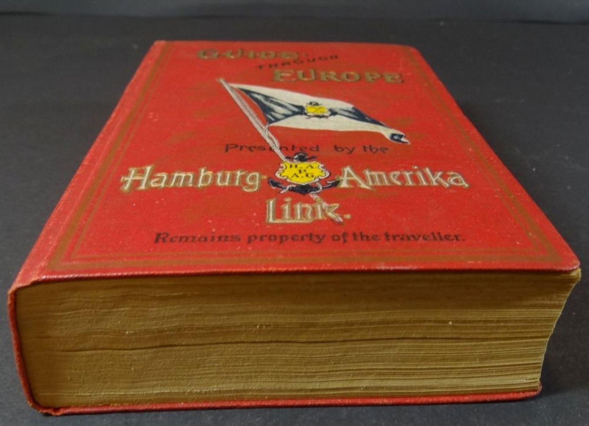 Reiseführer "Guide through Europe" 1913, presented by the Hamburg-America-Line, gut erhalten - Bild 2 aus 7