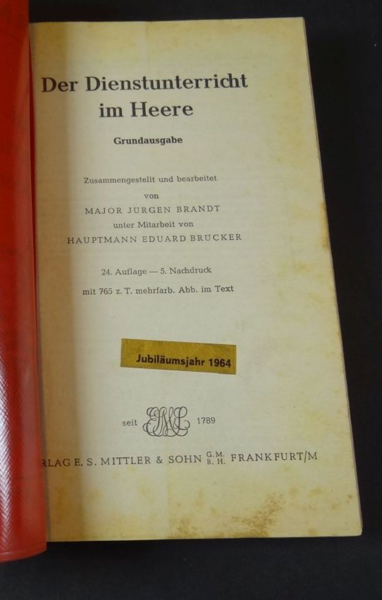 Brandt/Reibert "Der Dienstunterricht im Heer-Artillerie" 1964 - Bild 3 aus 5