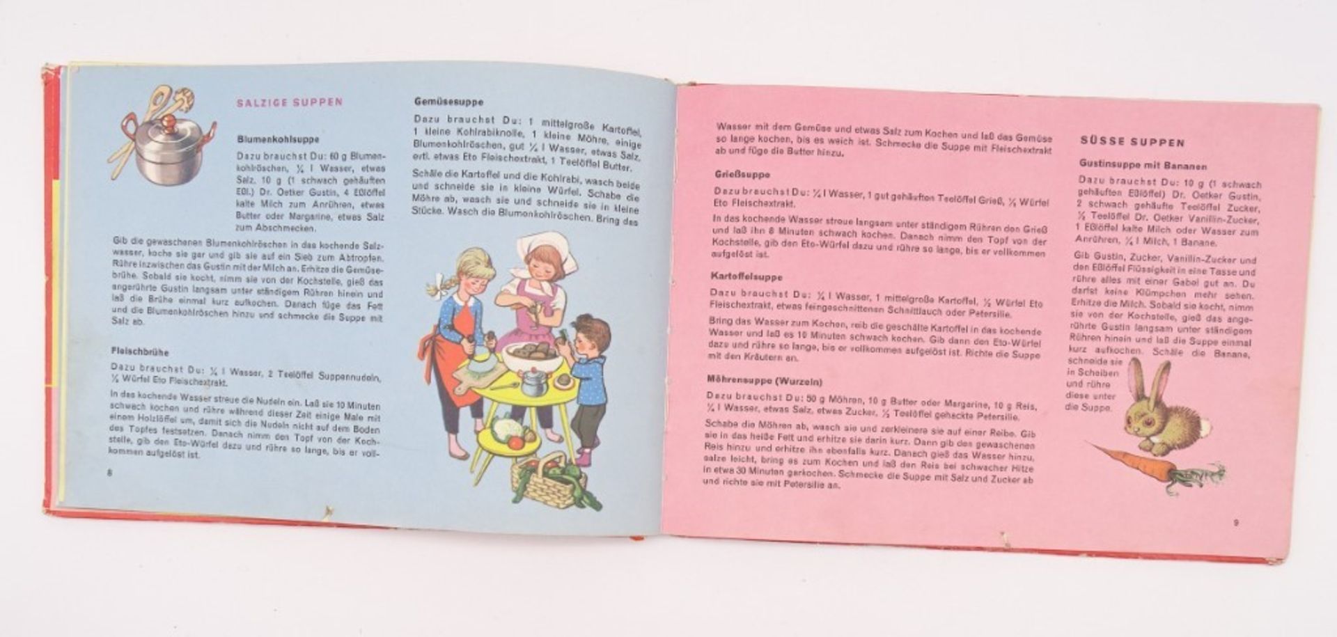 6 alte Kinderbücher/ -hefte, "Grimms Märchen", "Dr. Oetker Kinderkochbuch", "Fritz und Liesel", "De - Bild 3 aus 10