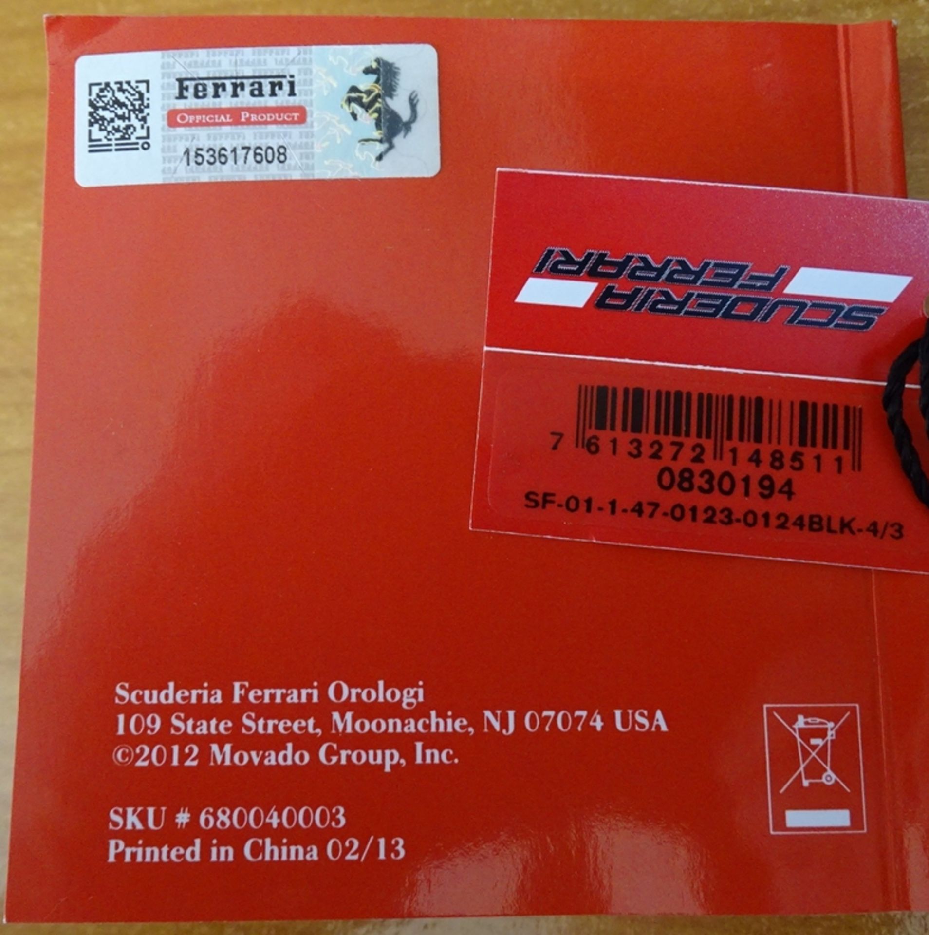 HAU Scuderia Ferrari in OPV, Quartzwerk, inkl. Etikett und Anleitung, Gehäuse Ø 4,5 cm, mit leichte - Bild 8 aus 9