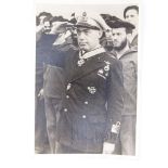 Autogrammkarte des U-Bootkommandanten und Ritterkreuzträgers Rossi, signiert