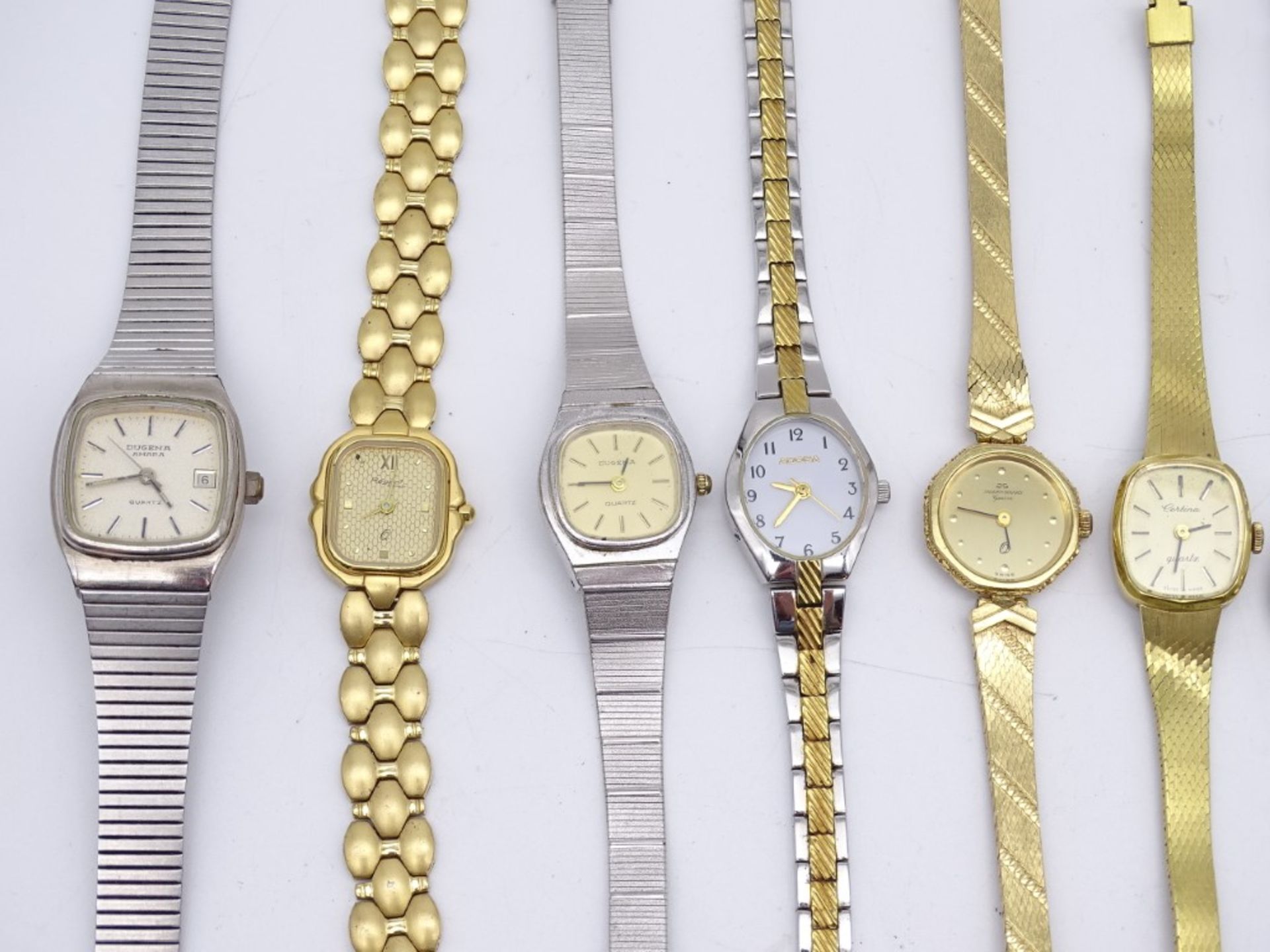 Großes Konvolut Damen Armbanduhren, Bulova,Citizen, Dugena,Seiko etc. Quartzwerke, Funktionen nicht - Bild 3 aus 9