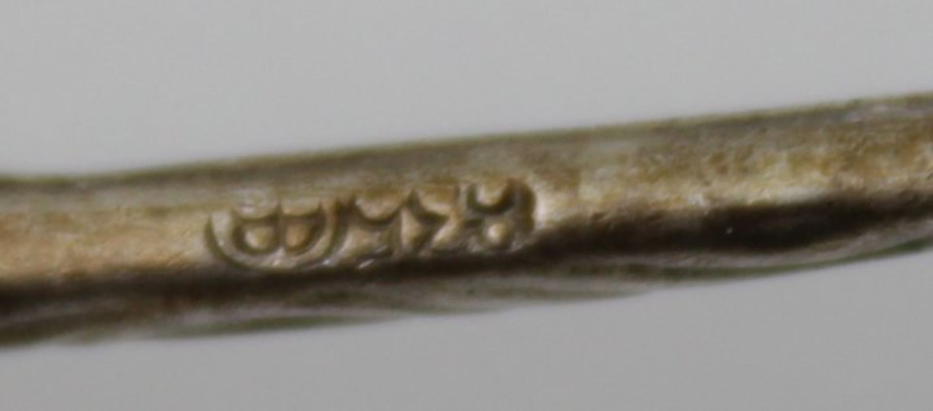 8x Besteckteile, Hildesheimer Rose, 800/835er Silber zus. 126gr, anbei Zuckerlöffel versilbert, Tor - Bild 4 aus 6