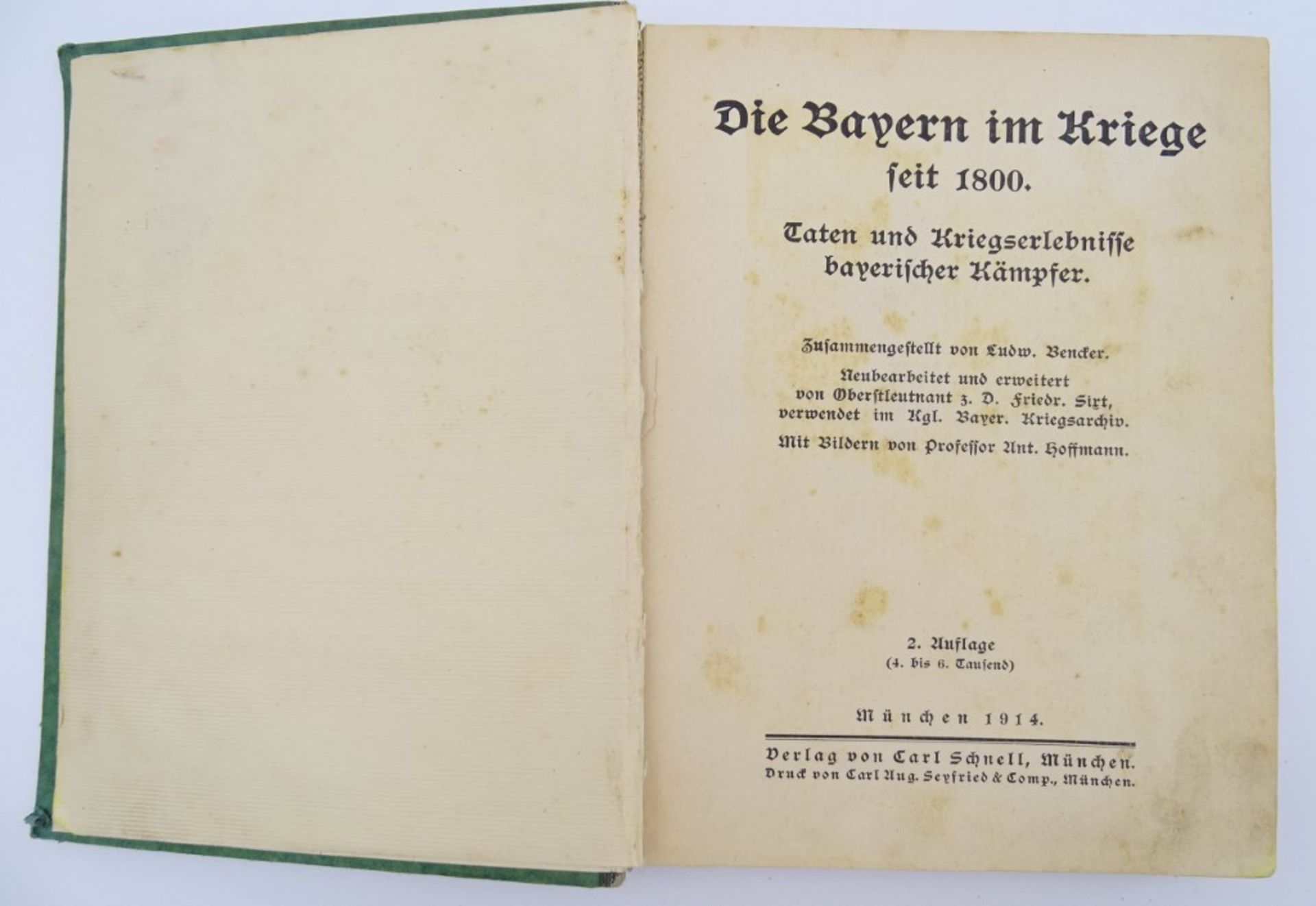 5 Bücher/ Hefte, 1. und 2. WK, "Jung-Deutschland-Bund", 1913, "Bayern im Kriege", 1914, "Der Sportf - Bild 3 aus 11