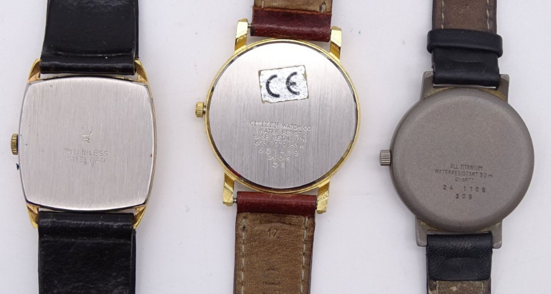 3 Armbanduhren, Junghans Solar, Zentra, Citizen, Gehäuse: 3 - 3,5 cm, Citizen-Uhr Funktion nicht ge - Bild 3 aus 3