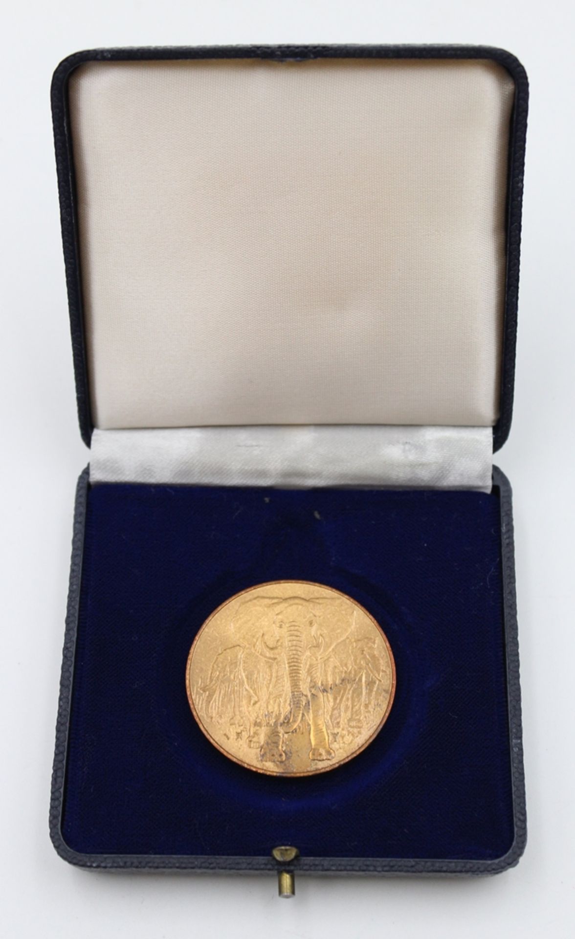 Medaille, 100 Jahre Carl Hagenbeck 1848-1948, Bronze, D-4cm.