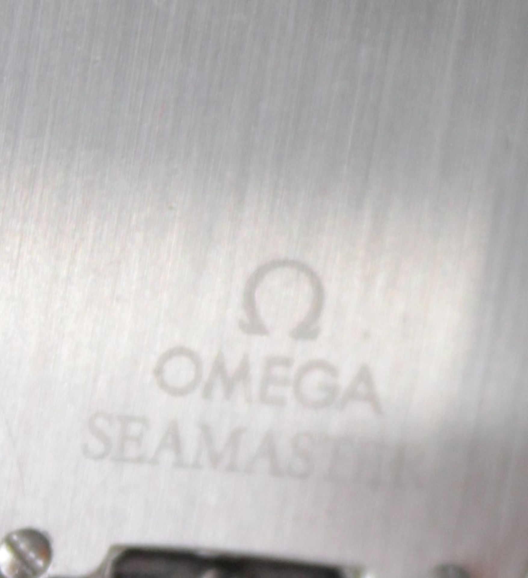 Herren-Armbanduhr, Omega Seamaster, Quarz, ca. D-3,5cm, leichte Tragespuren - Bild 7 aus 7
