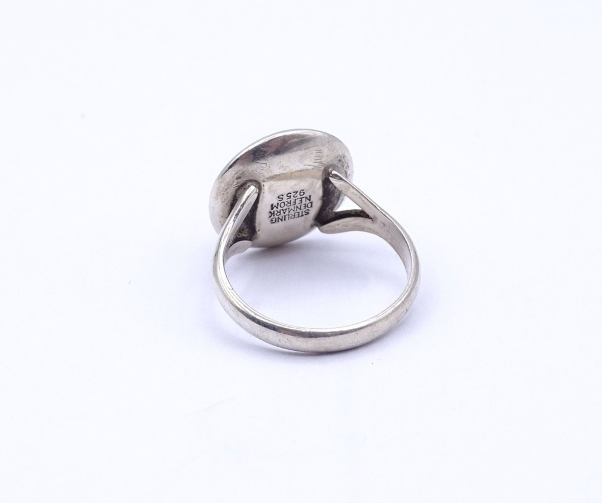 Designer Ring NE FROM Denmark, mit Rosenquarz,Sterling Silber 0.925, 6,2g., RG 56 - Bild 4 aus 4