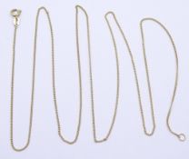 Halskette, GG 0.333 L. 66,5cm, 1,5g.