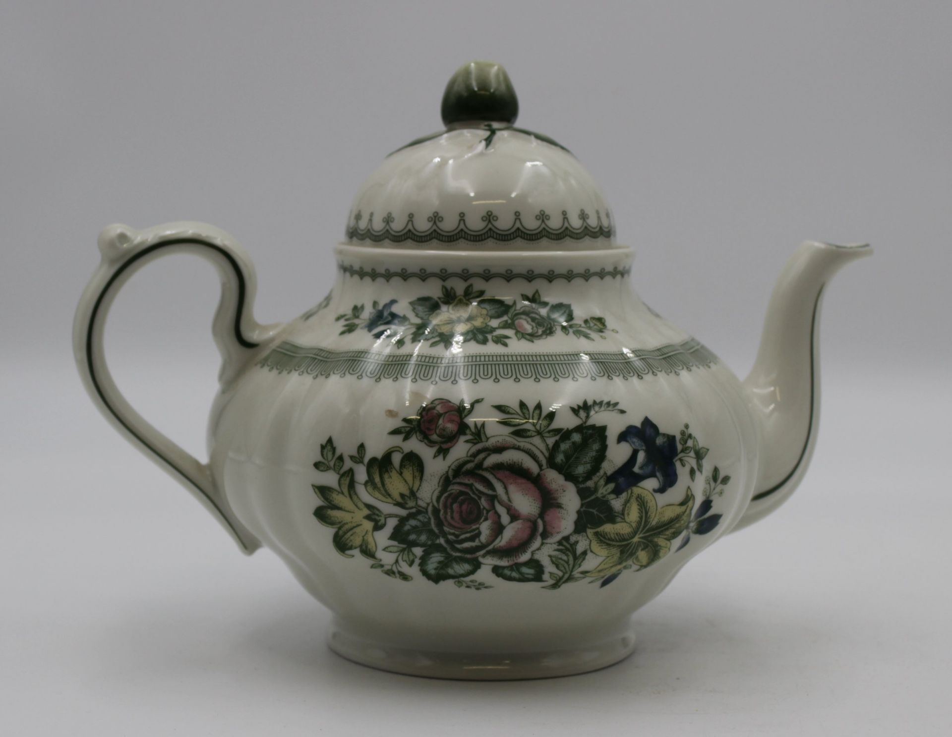 Teekanne, Hutschenreuther, Dekor Manderley, H-17,5cm. - Bild 3 aus 5