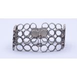 Breites Silber Armband 0.835, L. 19cm, B. 28mm, 32,2g.