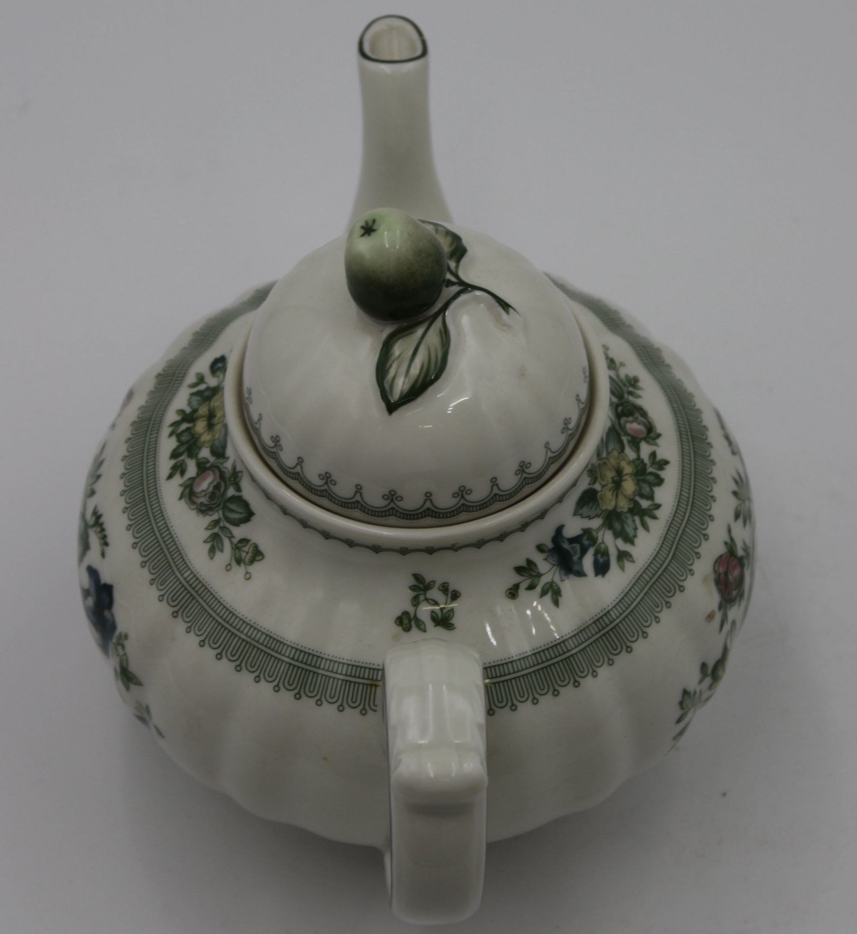 Teekanne, Hutschenreuther, Dekor Manderley, H-17,5cm. - Bild 4 aus 5