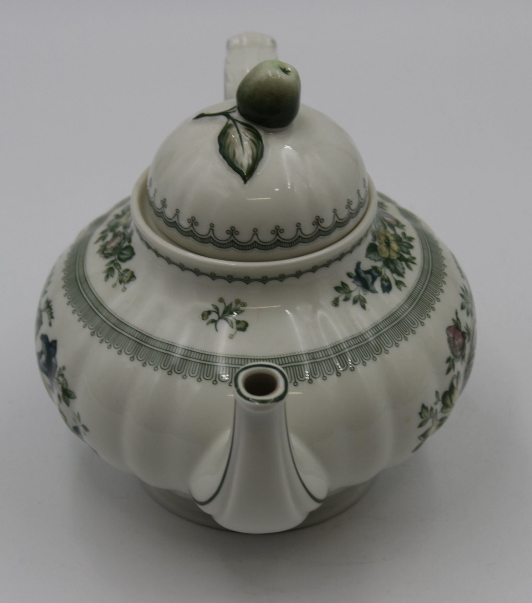 Teekanne, Hutschenreuther, Dekor Manderley, H-17,5cm. - Bild 2 aus 5