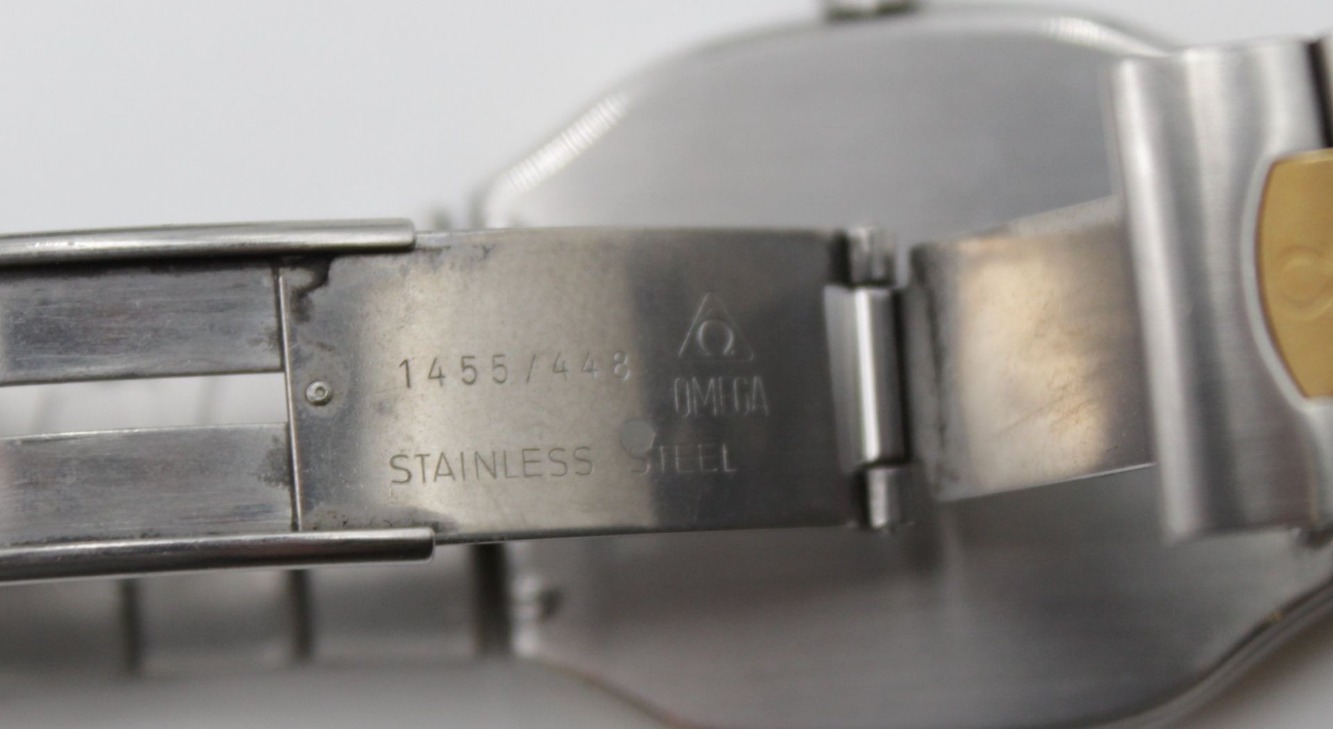 Herren-Armbanduhr, Omega Seamaster, Quarz, ca. D-3,5cm, leichte Tragespuren - Bild 6 aus 7