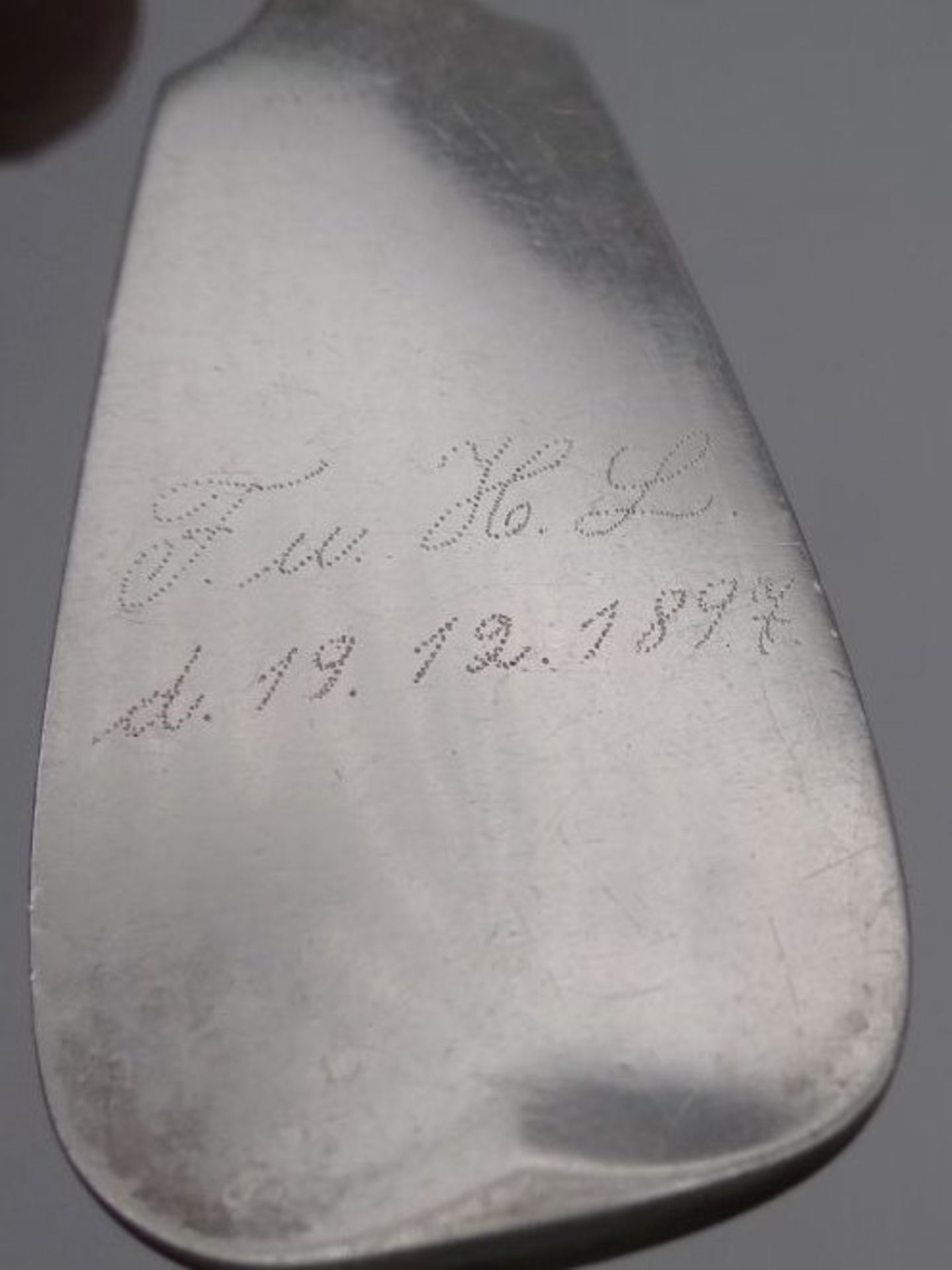 grosser Silber-800- Kloßlöffel, dat. 1897, L-30 cm, 109 gramm - Image 7 of 7