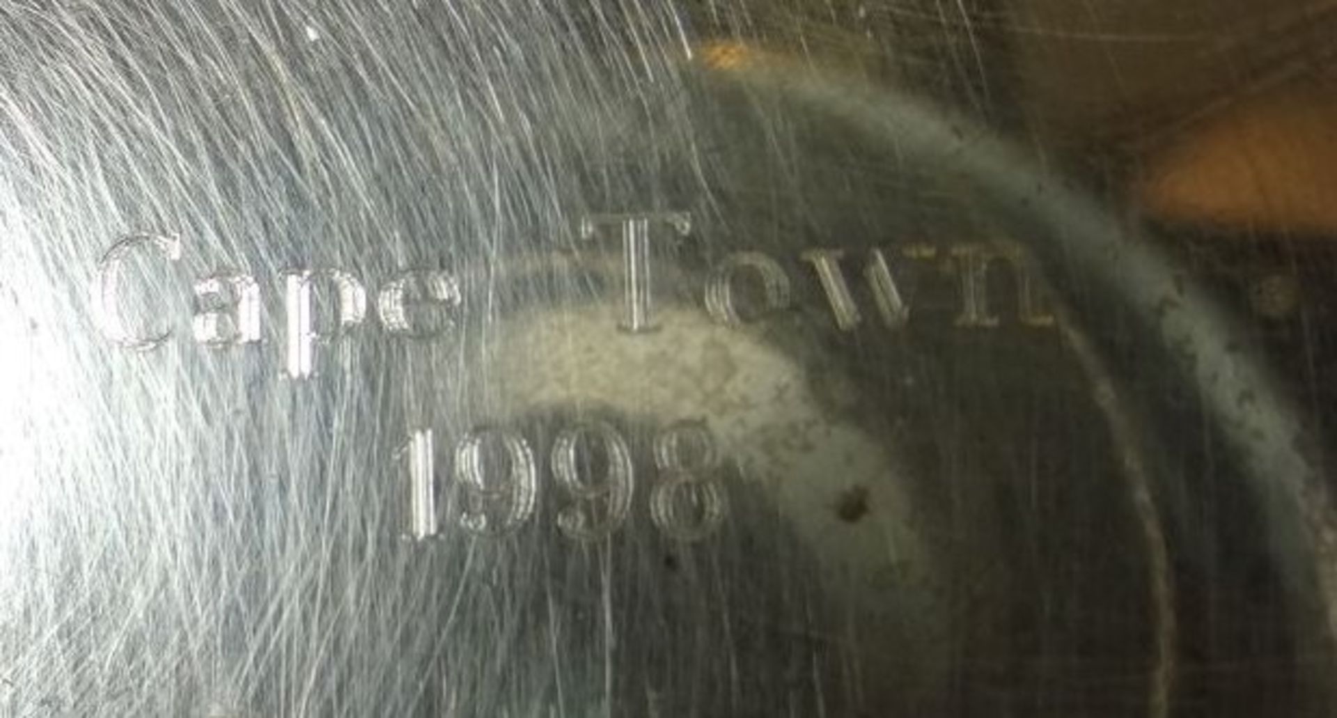 kl. Silberschale -800-, in Boden "Cape Town"1998, H-4 cm, D-13 cm, 94 gr - Bild 4 aus 5