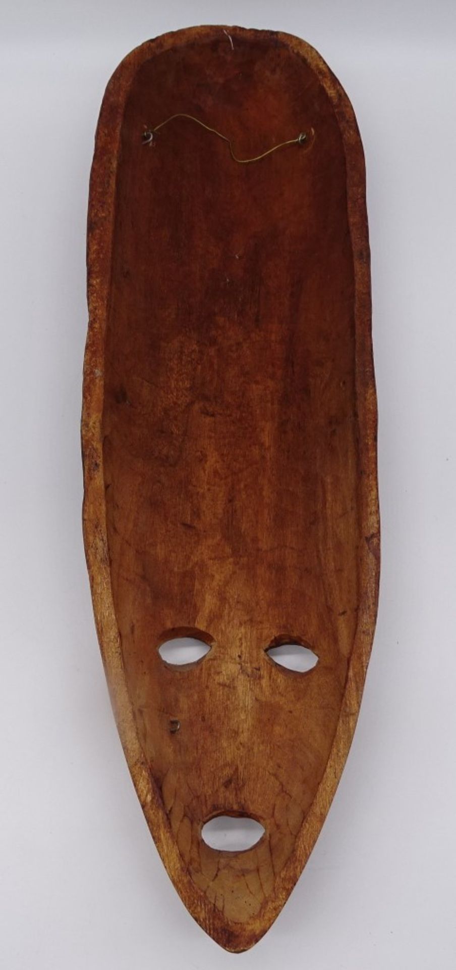 2 Holzmasken, Afrika?, L. 60 cm - Bild 3 aus 9