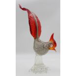 Eine Henne von Murano aus Kunstglas , eine Stelle am Auge fühlt sich bestoßen an könnte 