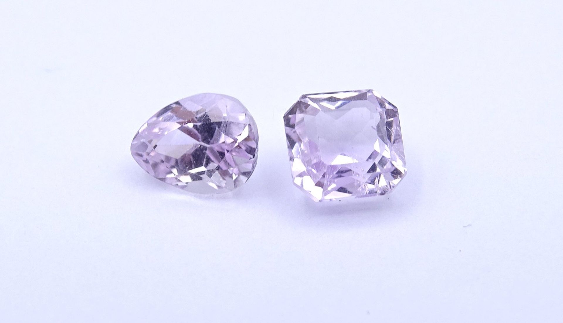 2 Kunzite zus. 4,2ct., - Bild 2 aus 4