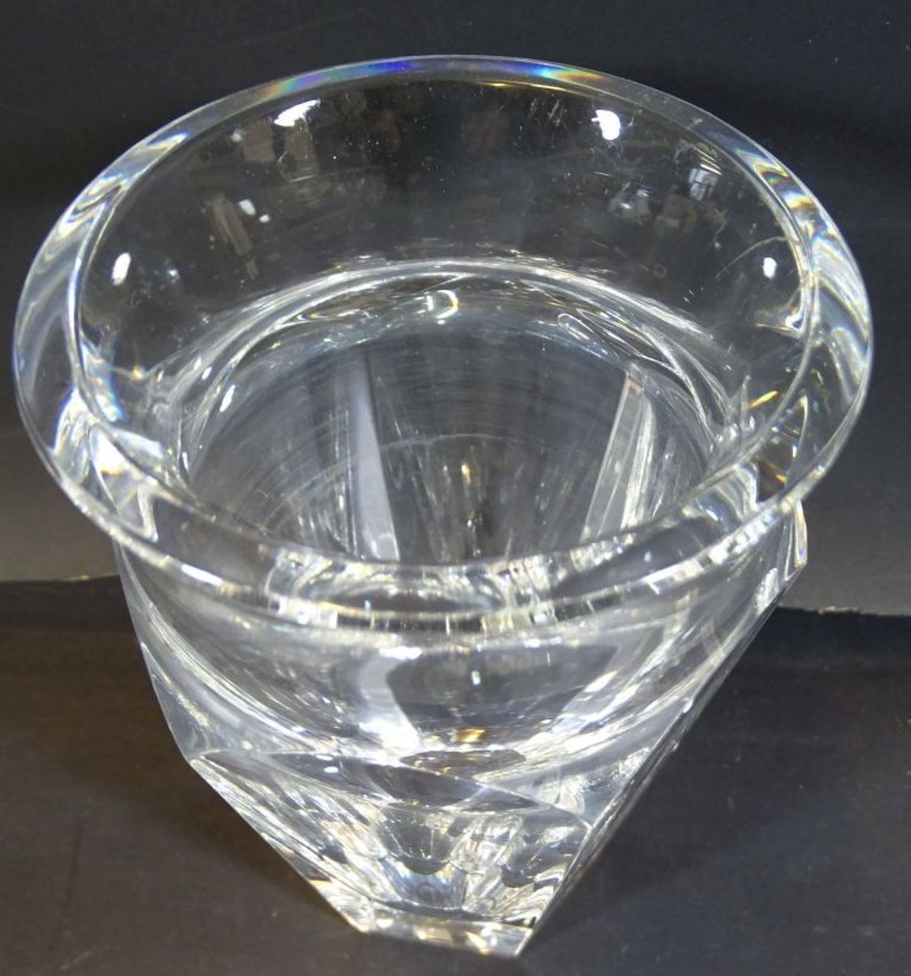 Vase, Baccarat-Paris gemarkt in Boden, H-13 cm - Bild 2 aus 4