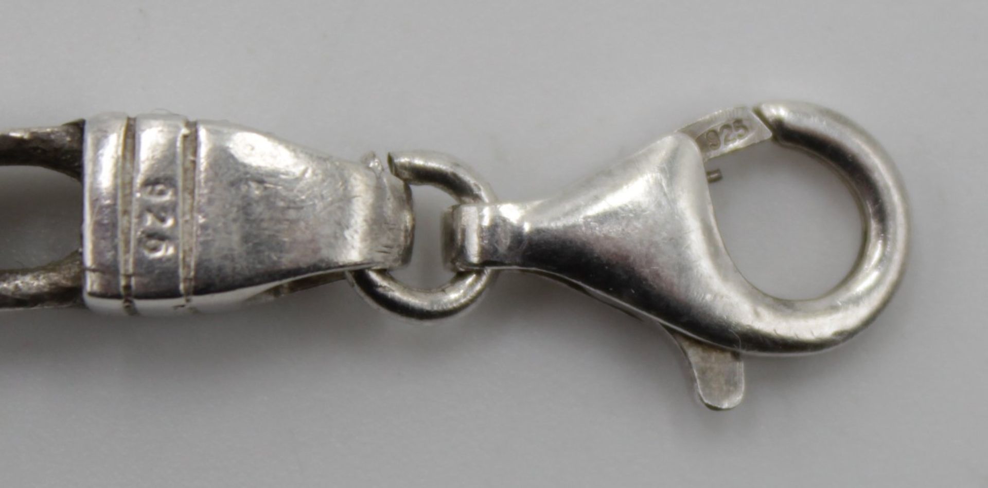 925er Herren-Armband, Königsarmband, 36,2gr., L-19cm. - Bild 3 aus 4