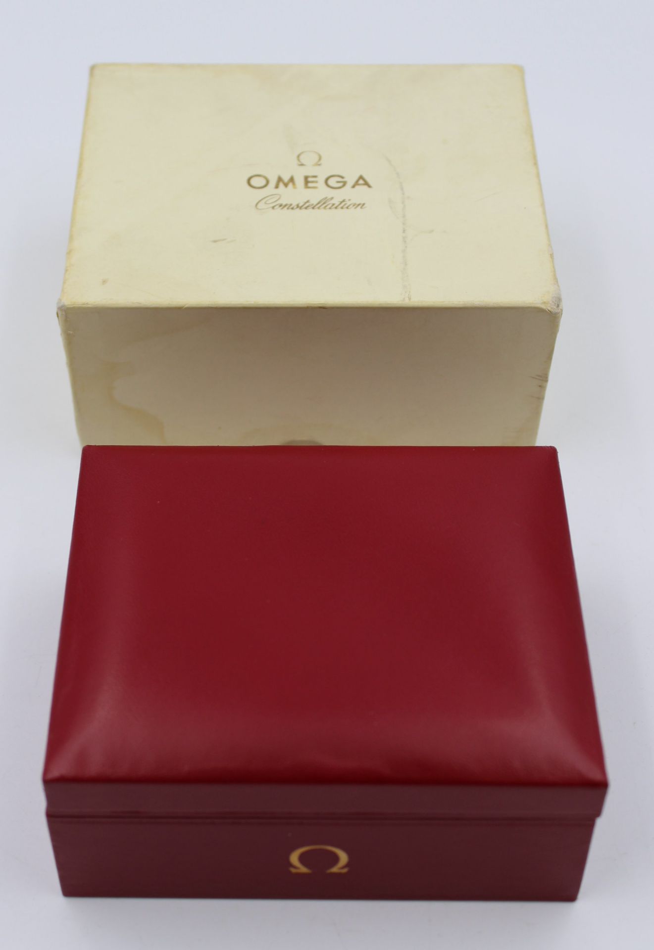 Uhrenbox mit Papieren, OMEGA Constellation, Umkarton mit Alters-u. Gebrauchsspuren - Bild 2 aus 5
