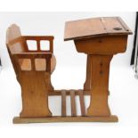 Puppen-Schulbank , holz im Jugendstil um 1910 ,