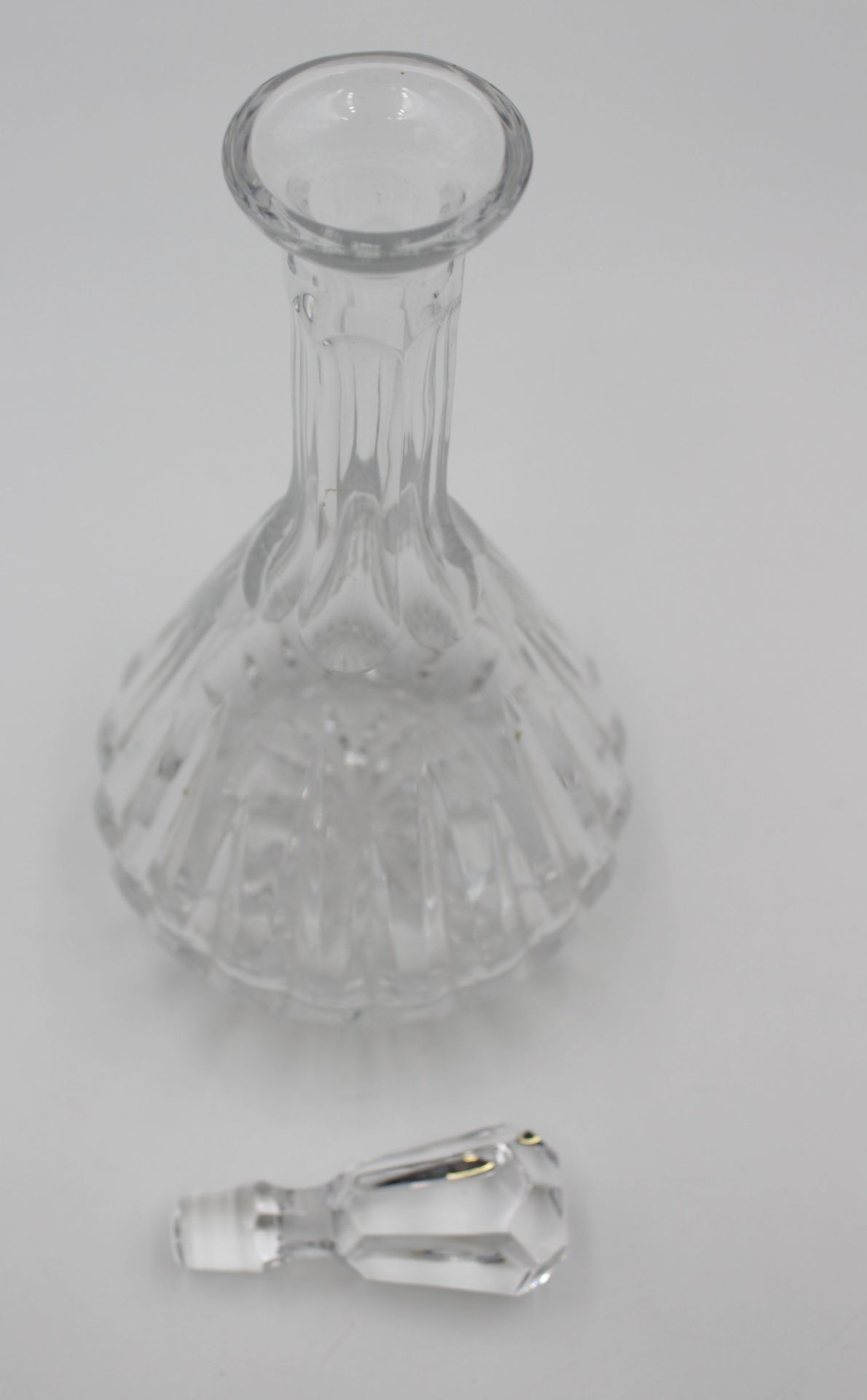 hohe Karaffe, Kristall, H-31cm. - Bild 2 aus 3