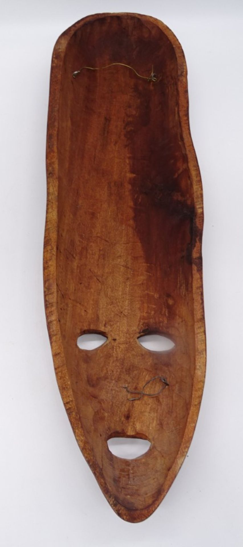 2 Holzmasken, Afrika?, L. 60 cm - Bild 8 aus 9