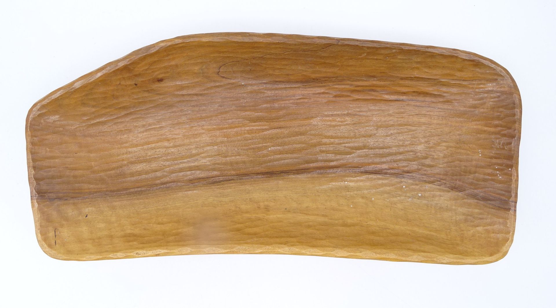 Holzschale, Handarbeit, 41 x 18 x 5 cm, leichte Altersspuren