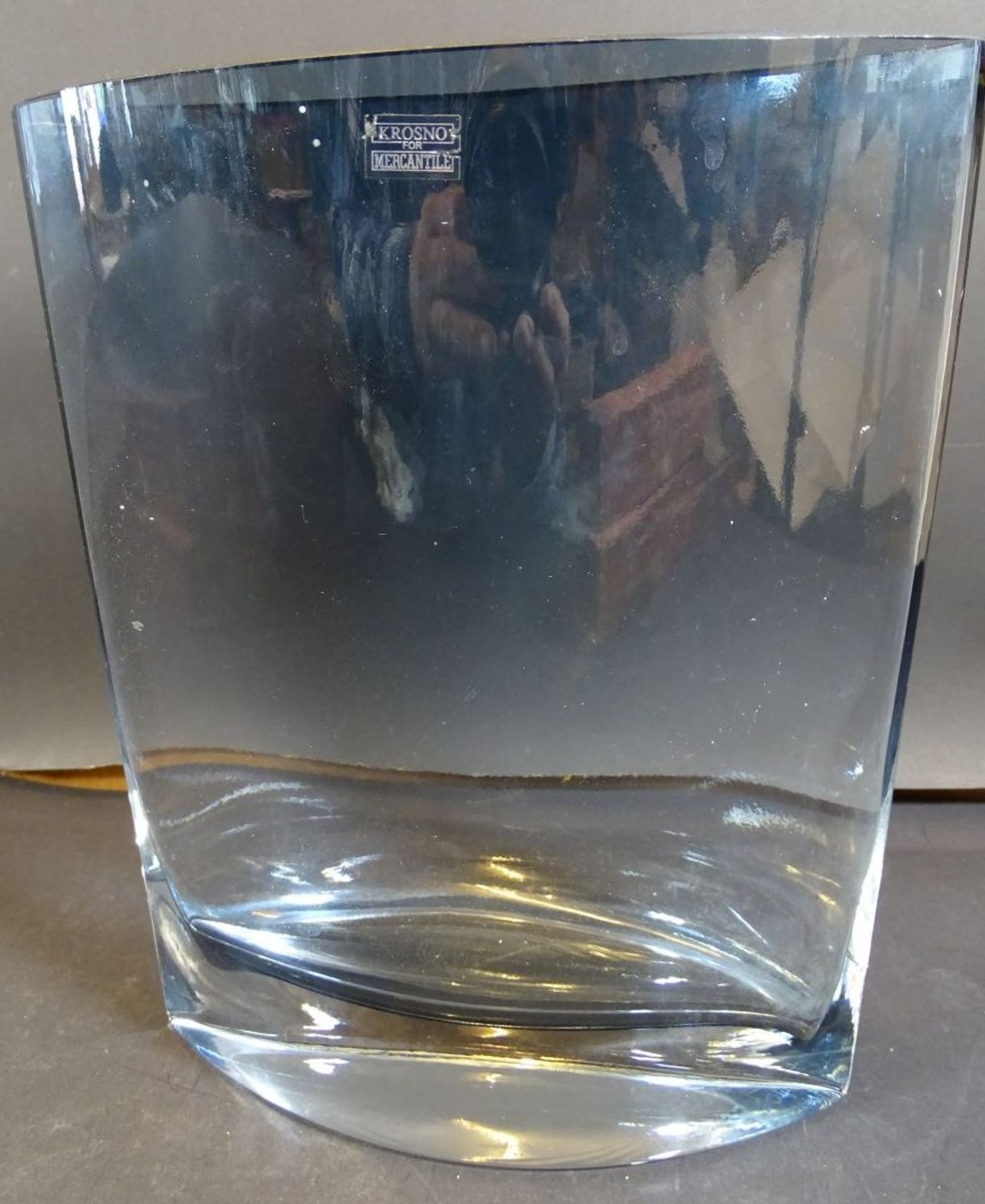 gr. ovoide Vase "Krosno for Mercantile", H-24 cm, B-19 cm
