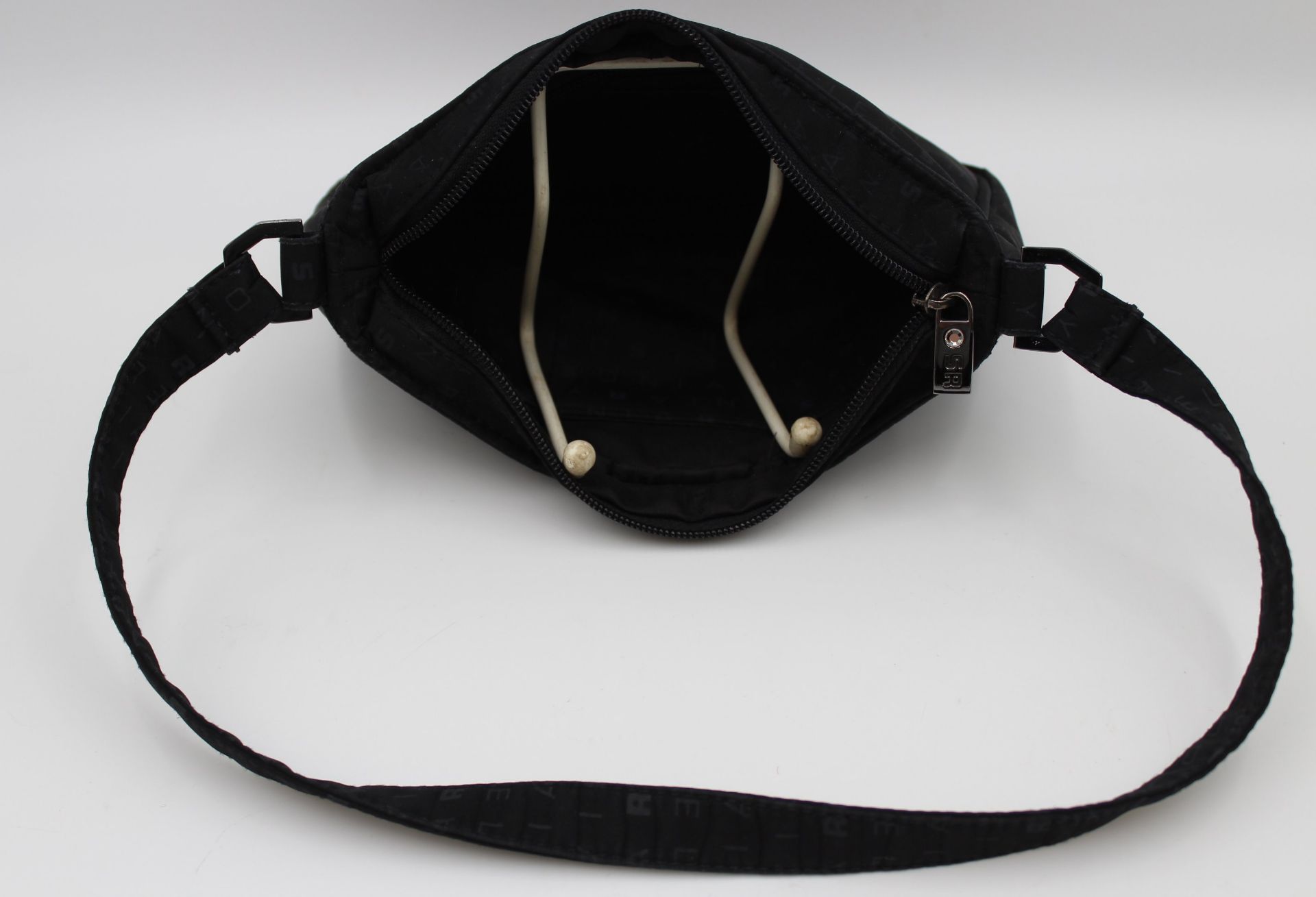 kl. Handtasche, Sonia Rykiel, schwarz, Tragespuren, ca. 14 x 22cm. - Bild 4 aus 6