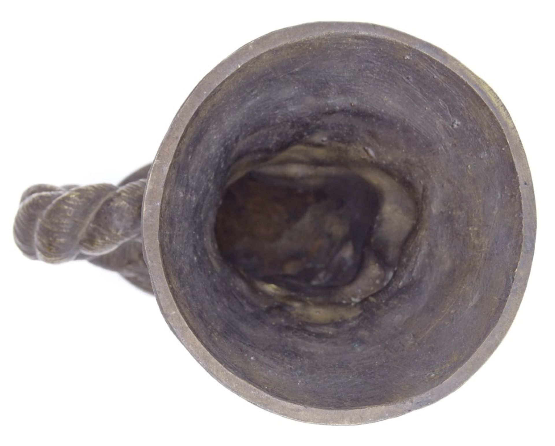 Bronzebecher, Füllhorn und Nereiden oder Ähnliches, H. 13 cm - Bild 5 aus 6
