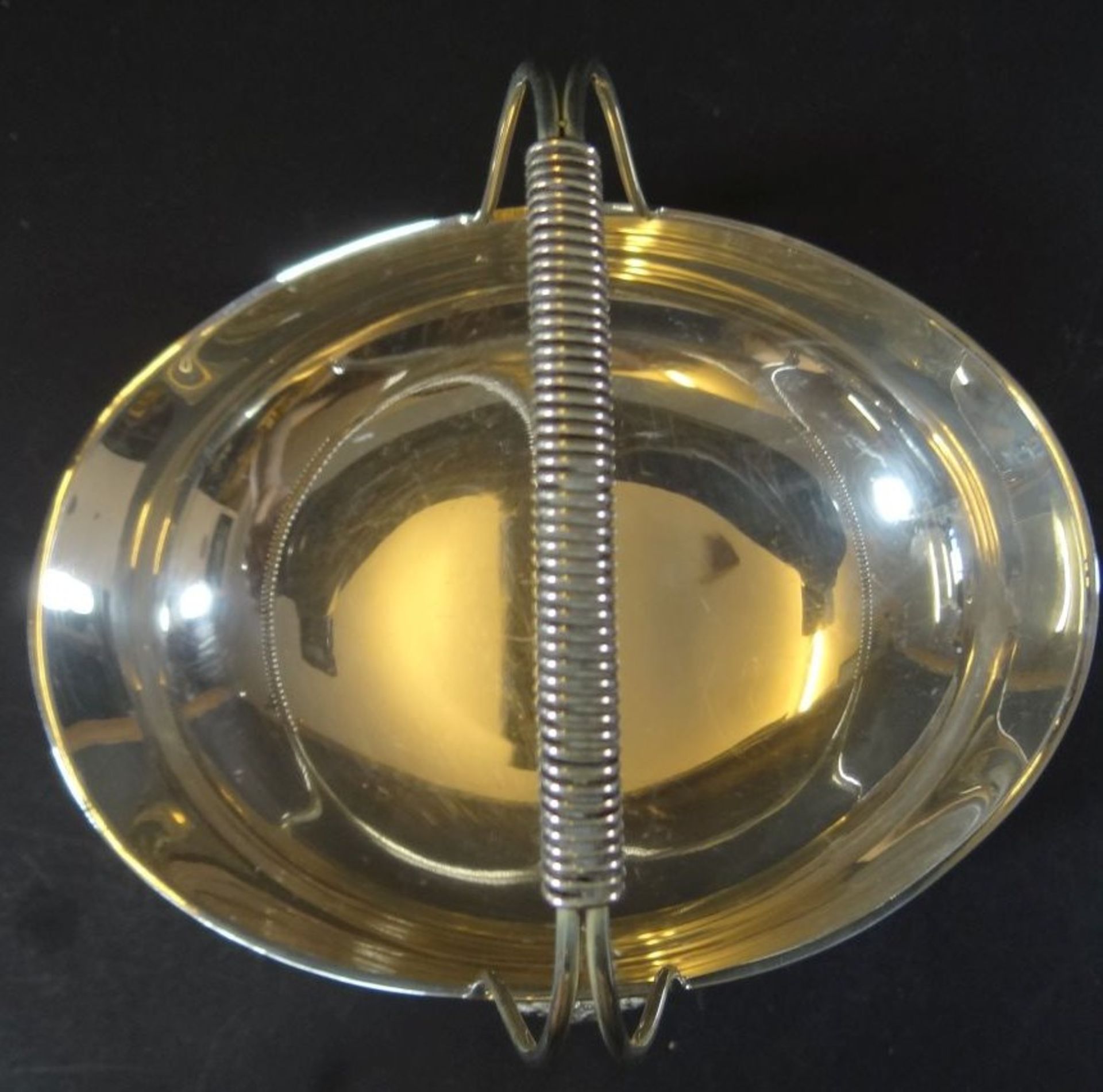 Silber-800- Henkelschale, Italien, H-17 cm, 19x13 cm, 280 gr. - Bild 8 aus 8