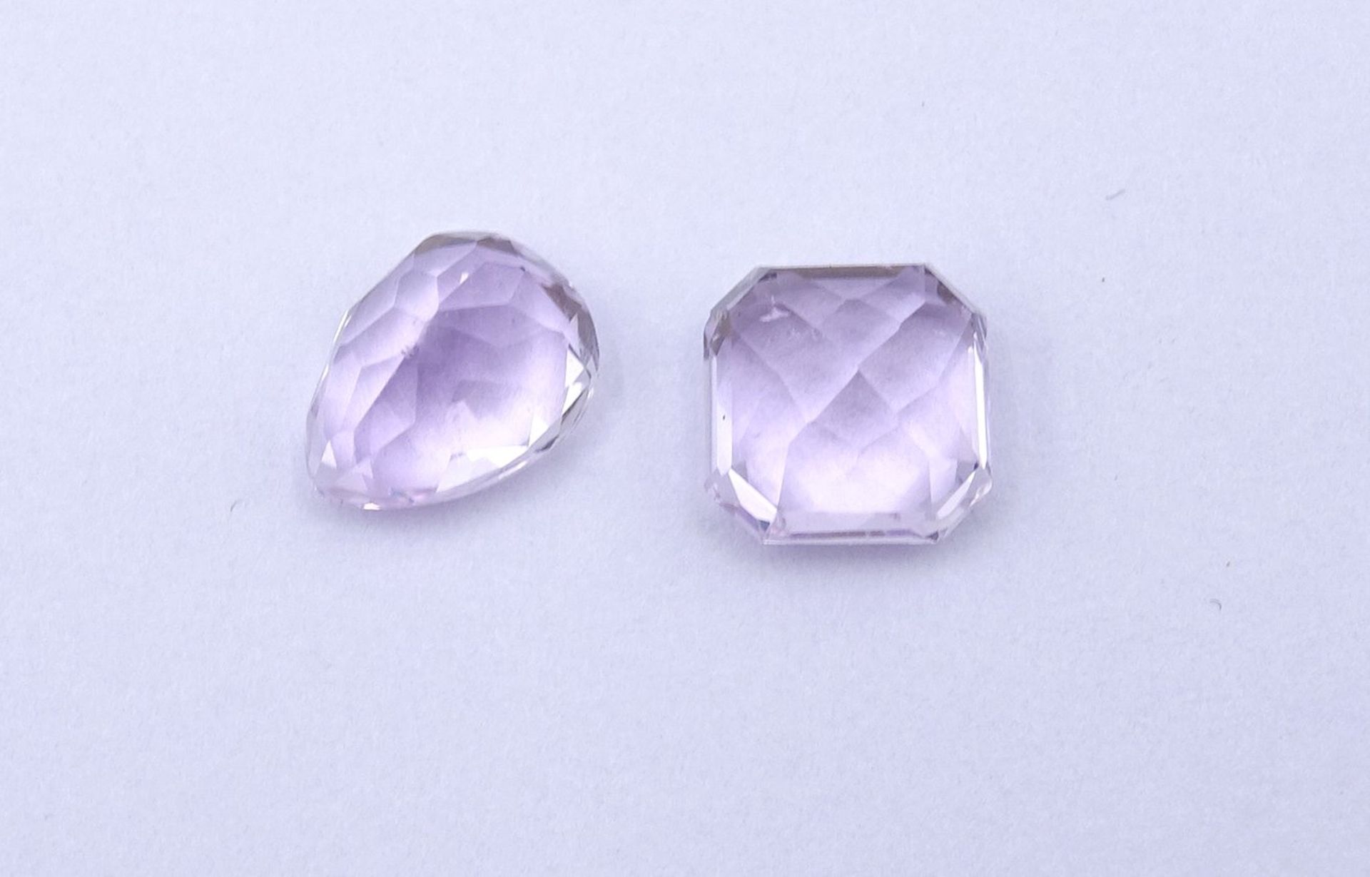 2 Kunzite zus. 4,2ct., - Bild 4 aus 4