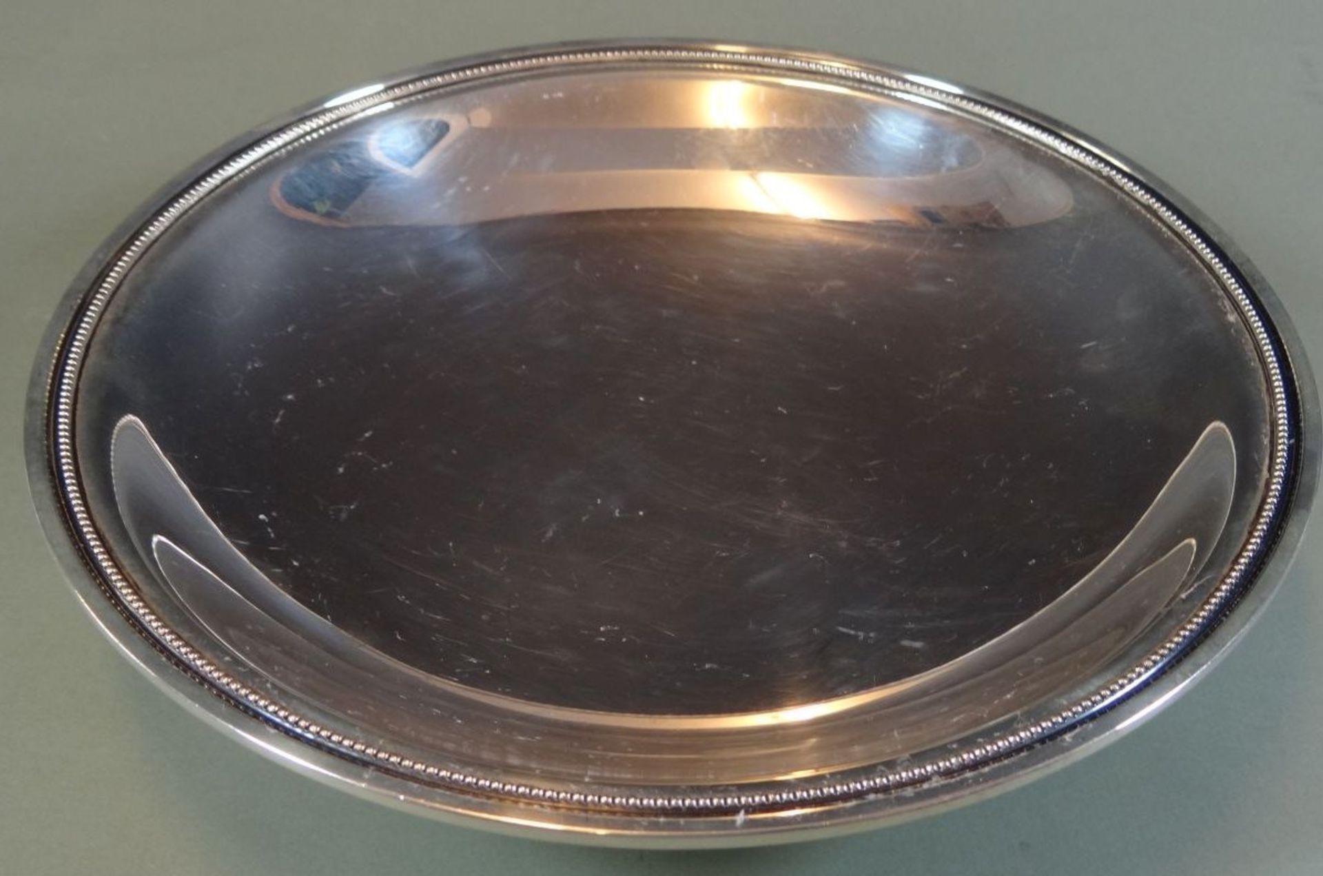 Silberschale-925-, Sterling, Denmark, H-5 cm, D-25 cm, 520 gr., gut erhalten