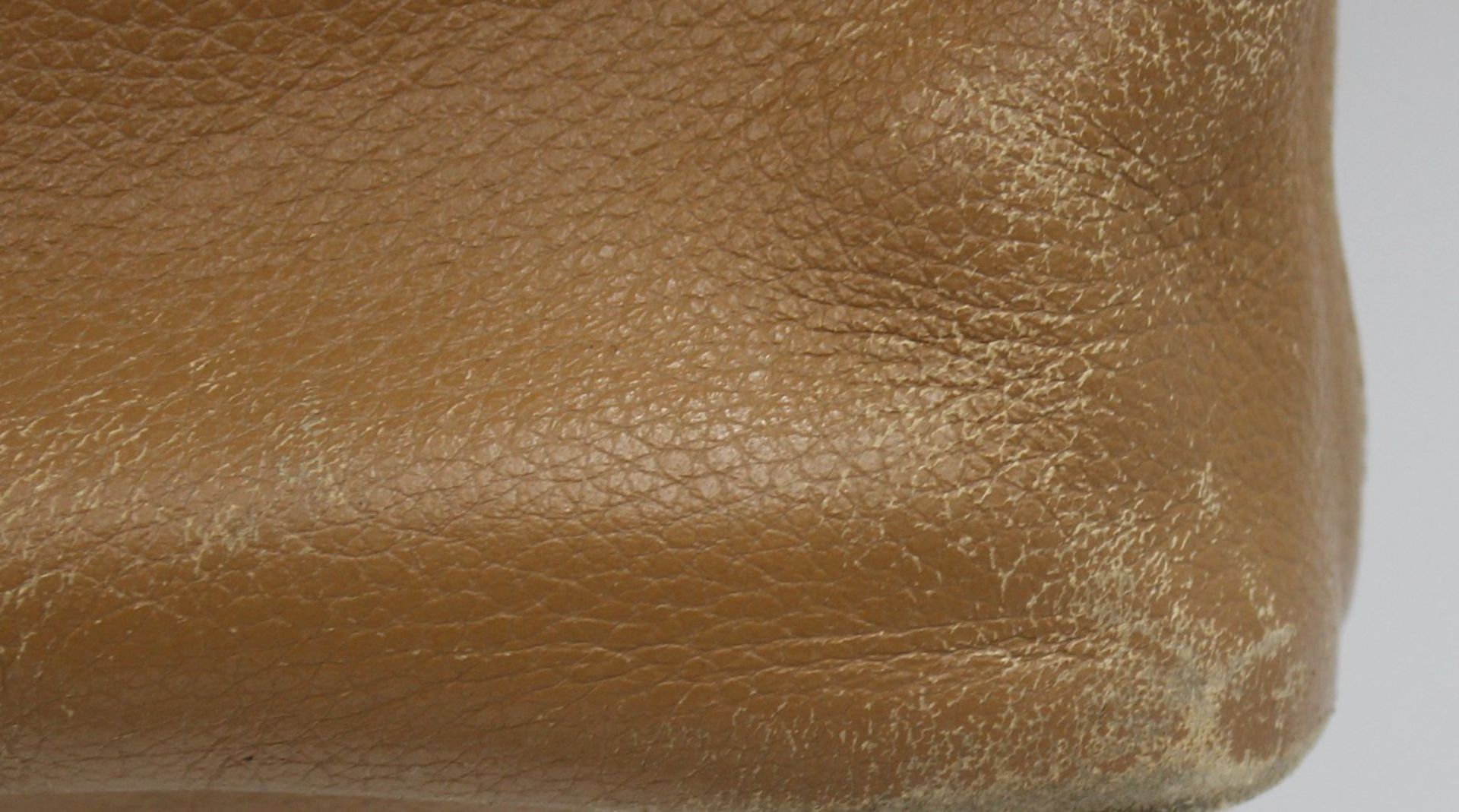 3x div. Handtaschen, Longchamp, Leder, beige, teilw. Tragespuren, Größte ca. 20 x 30cm. - Bild 5 aus 8