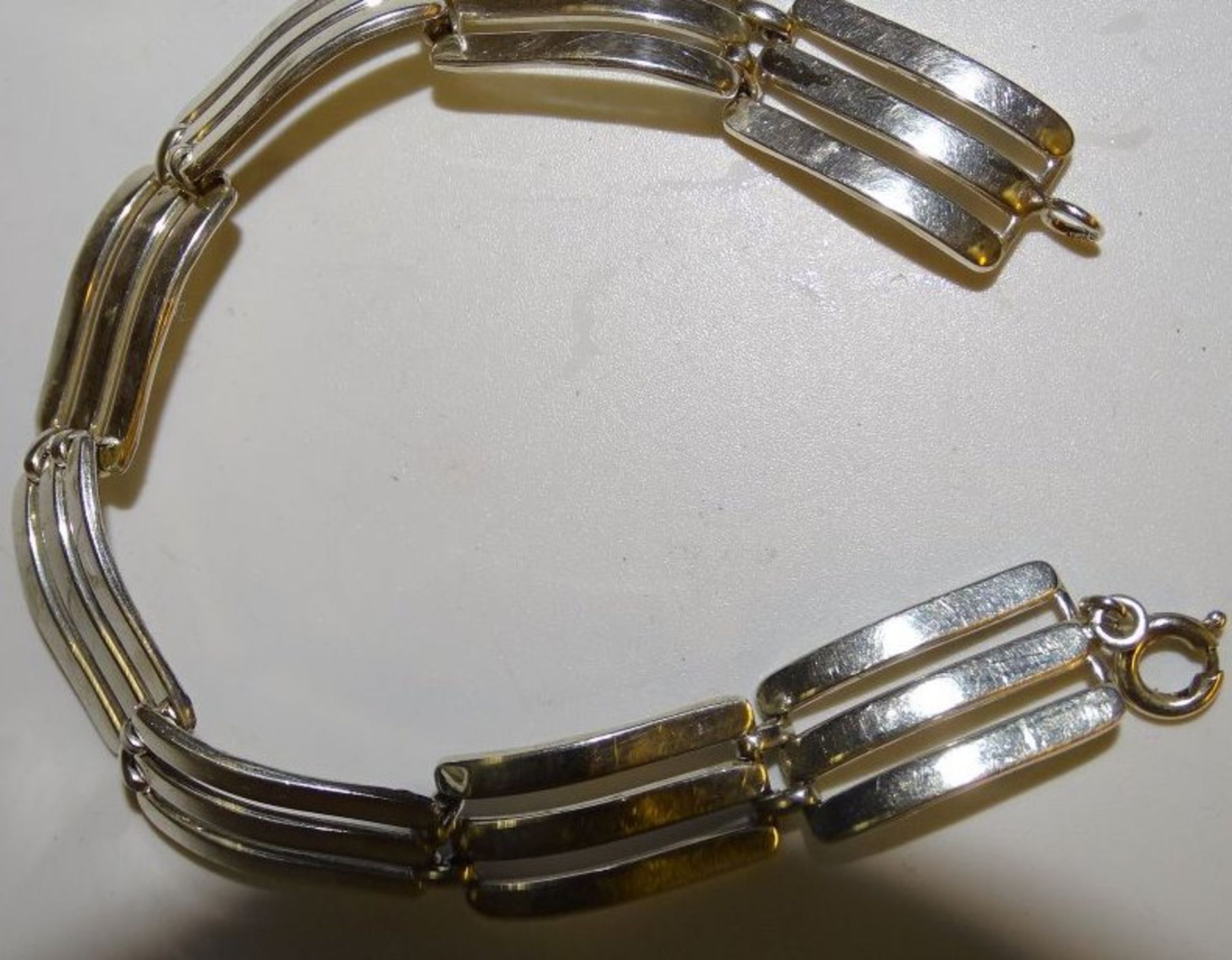 Silber-Armband, geprüft, L-19 cm, 12 gr. - Bild 2 aus 2