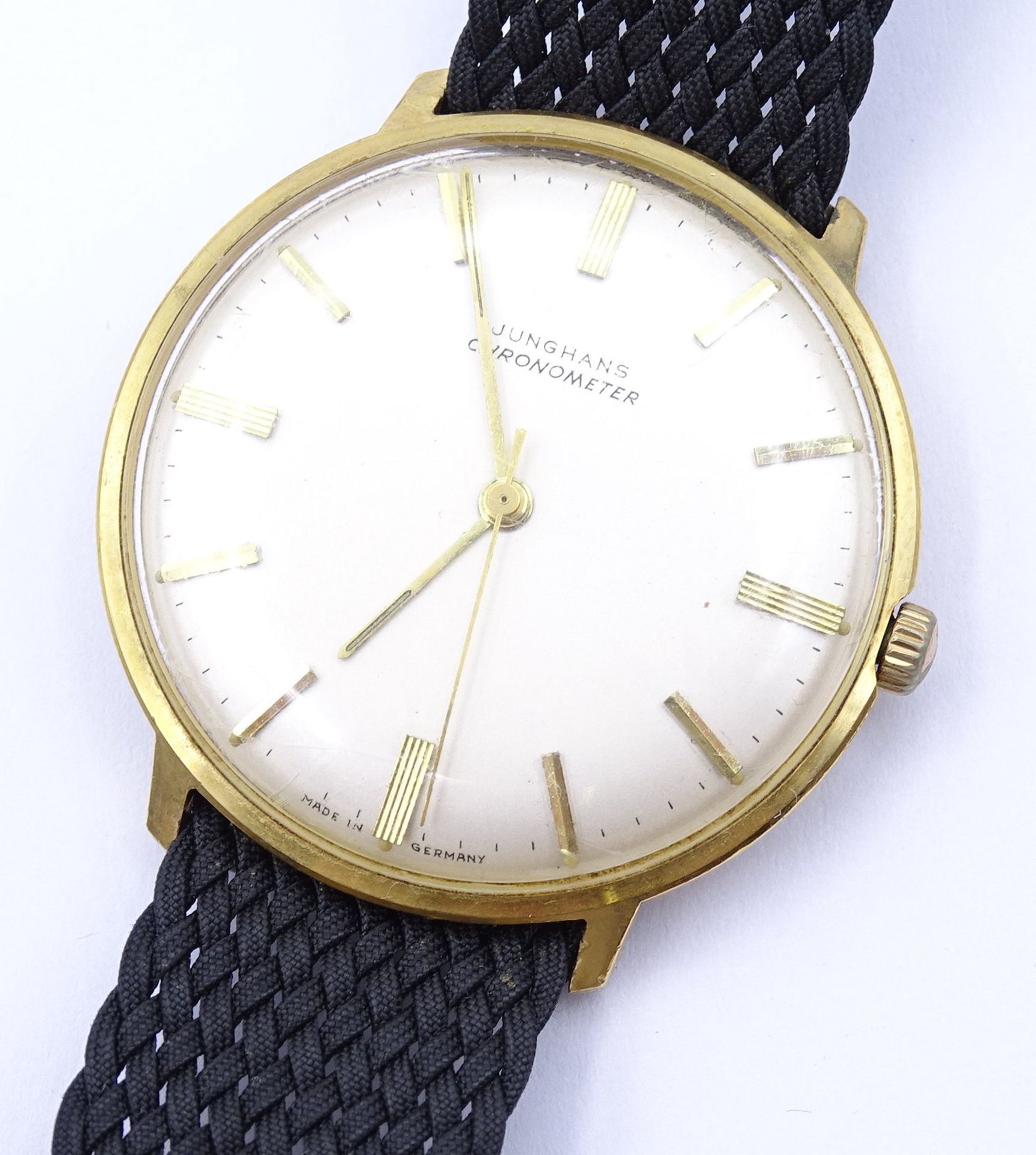 Herren Armbanduhr Junghans Chronometer, mechanisch, Werk läuft, D. 34,6mm - Bild 2 aus 5