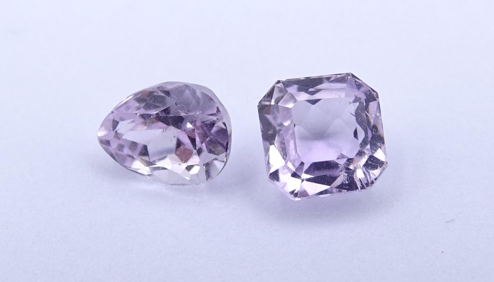 2 Kunzite zus. 4,2ct., - Bild 3 aus 4