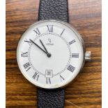 mechan. Vintage Armbanduhr Yema Cal. FE 4611 Edelstahl, Werk läuft, D-35 mm