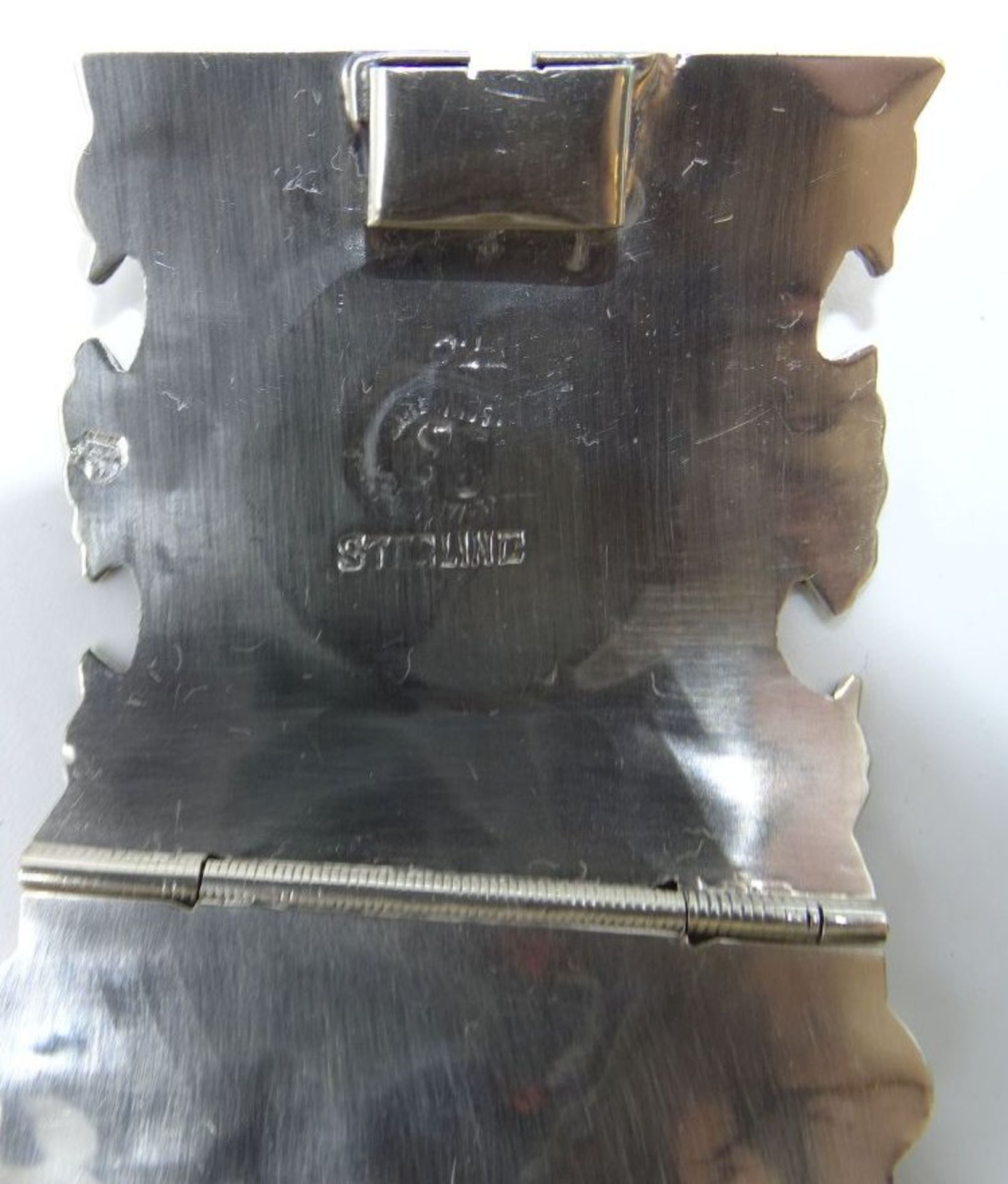 breites Silberarmband-925-, Mexico, L-18 cm, B-4 cm, 40 gr. - Bild 4 aus 4