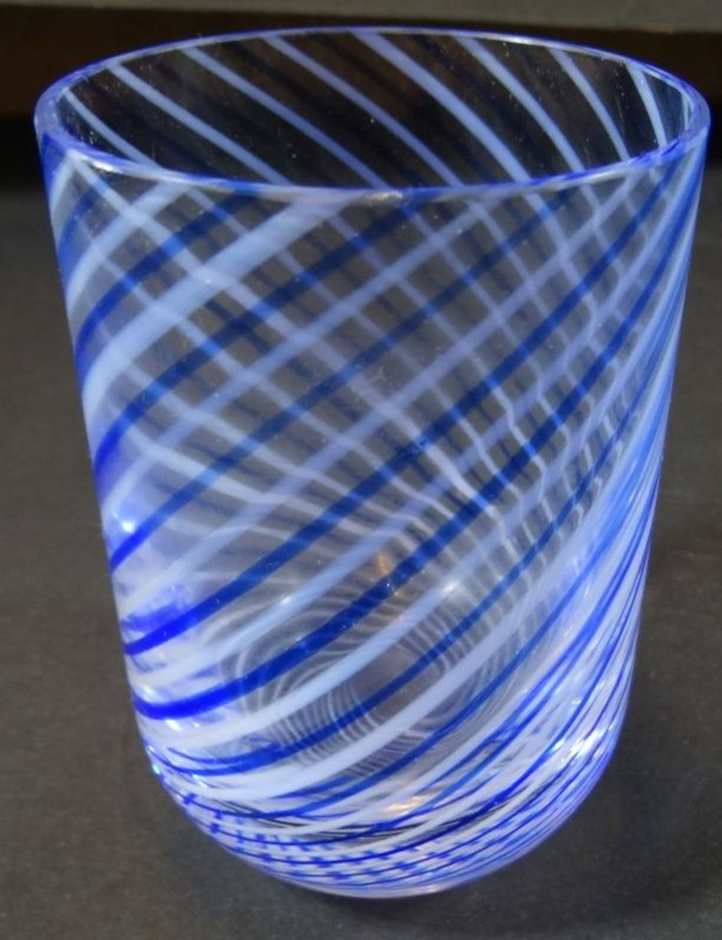 Paşabahçe Wasserkrug mit Glas, blau/weiss, H-18,5 cm - Bild 5 aus 5