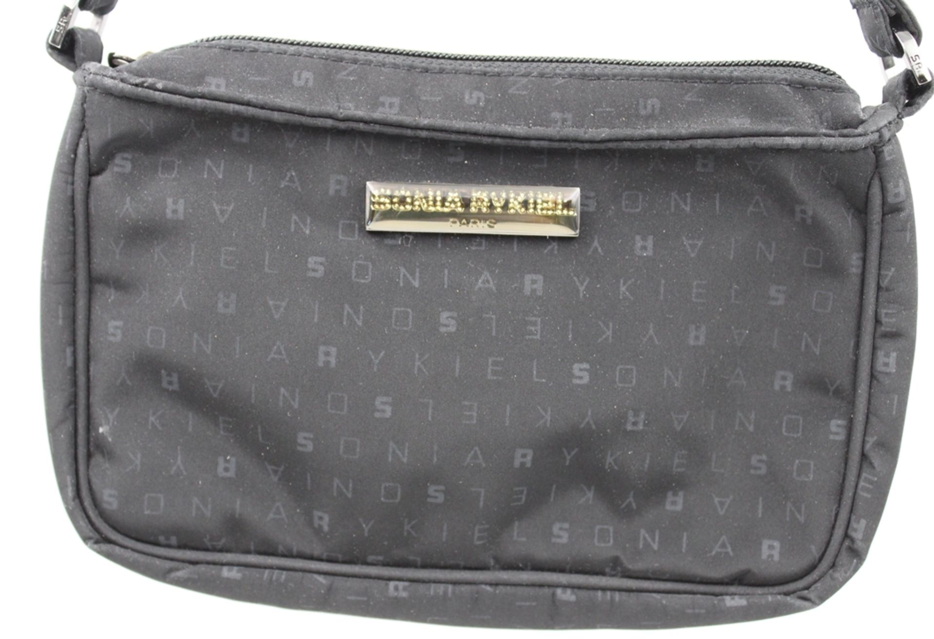 kl. Handtasche, Sonia Rykiel, schwarz, Tragespuren, ca. 14 x 22cm. - Bild 2 aus 6