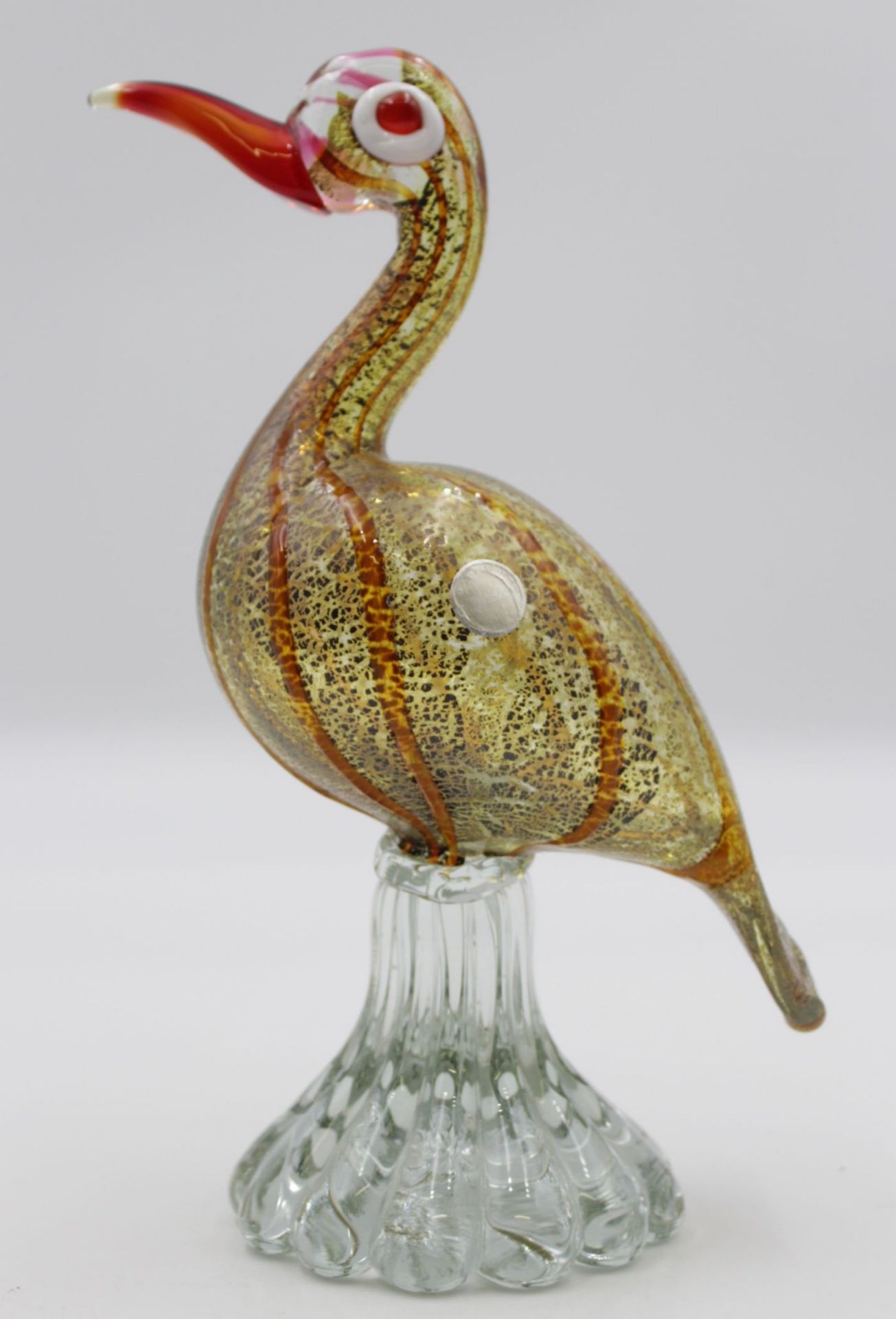 Vogel aus Kunstglas von Murano , H- ca. 25 cm