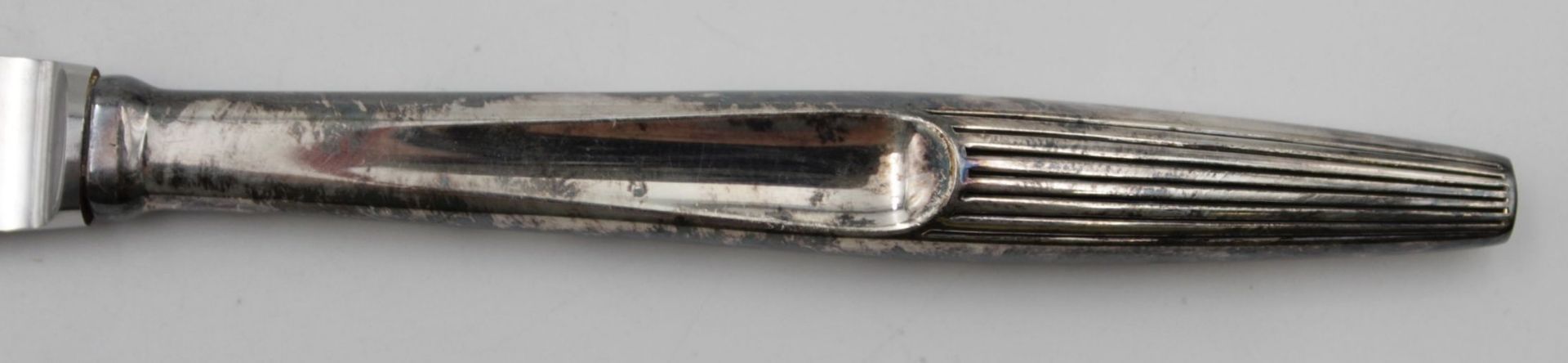 Tortenmesser mit Silbergriff 830 Denmark , L-25,5 cm - Bild 2 aus 4