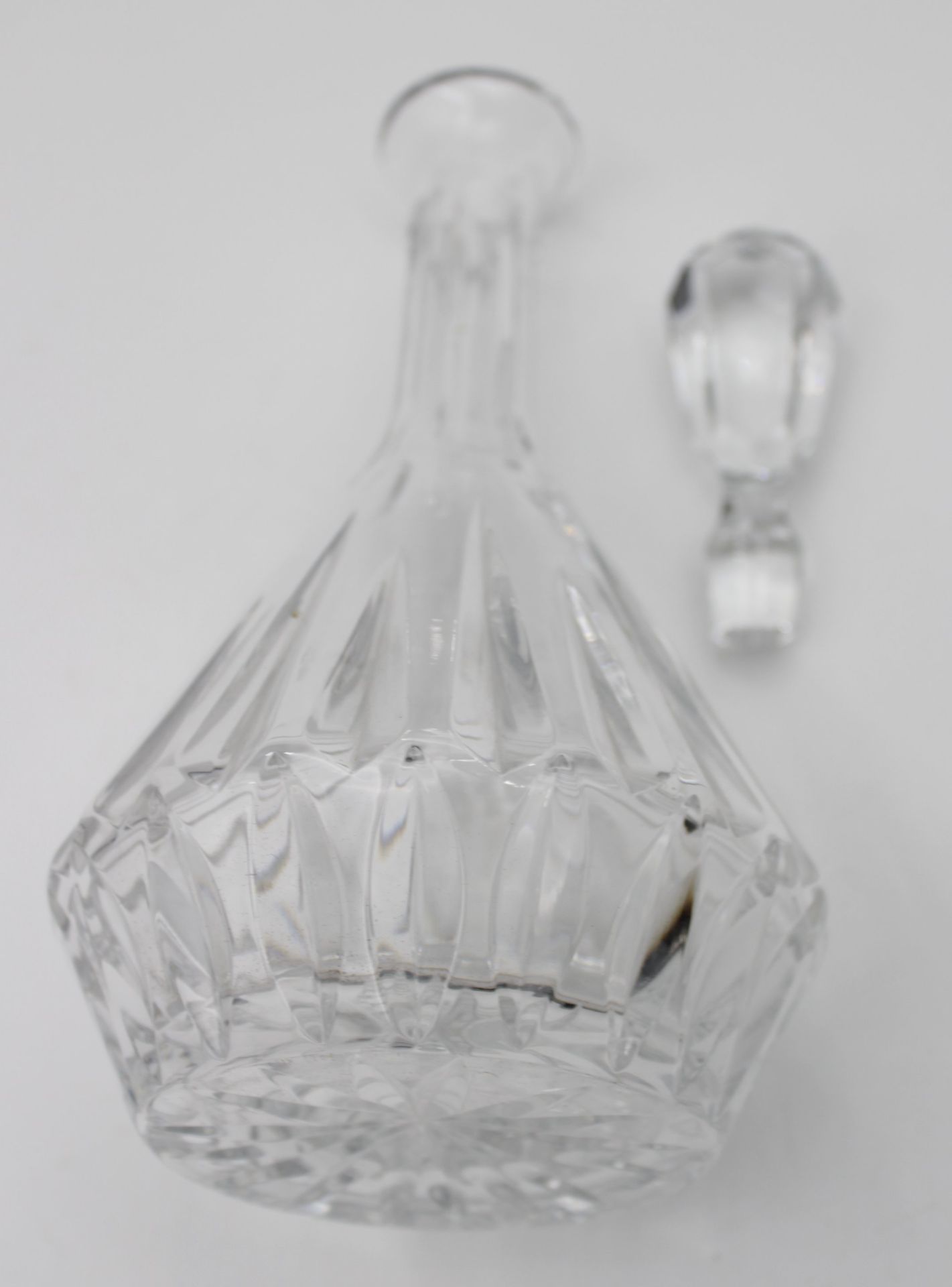 hohe Karaffe, Kristall, H-31cm. - Bild 3 aus 3