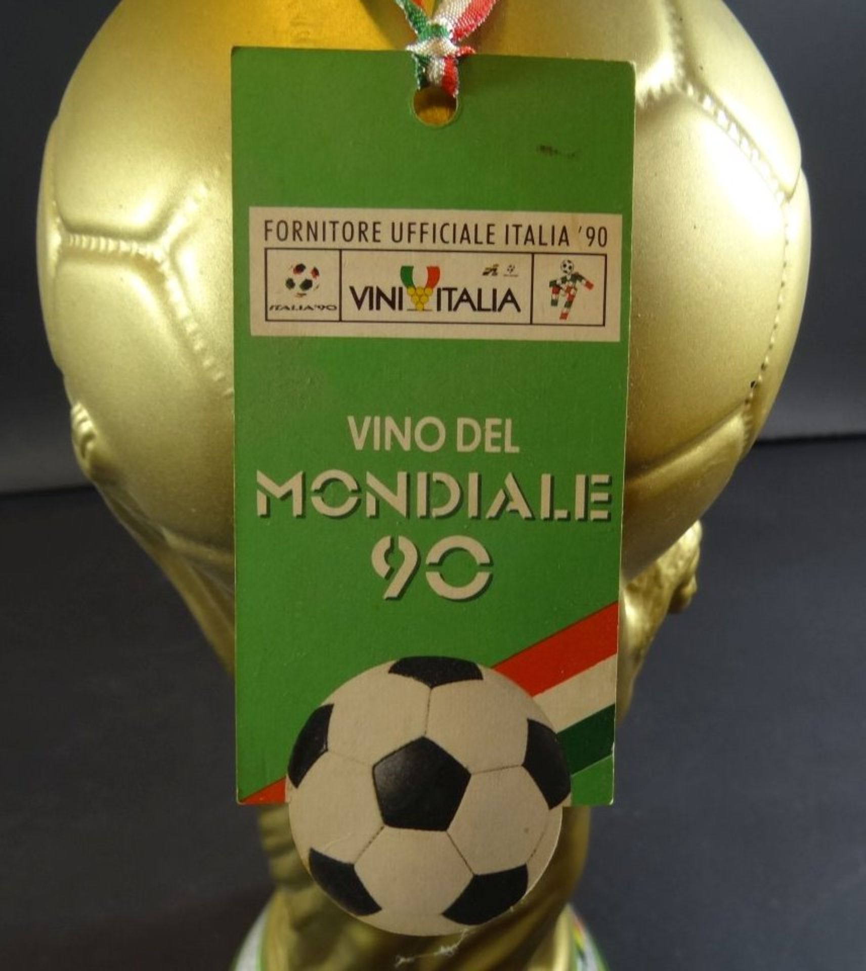 grosse 3 L Flasche "Barbera d'Asti" 1990, anlässlich der Fussball-WM, limitierte Auflage, H-47 cm - Bild 6 aus 6