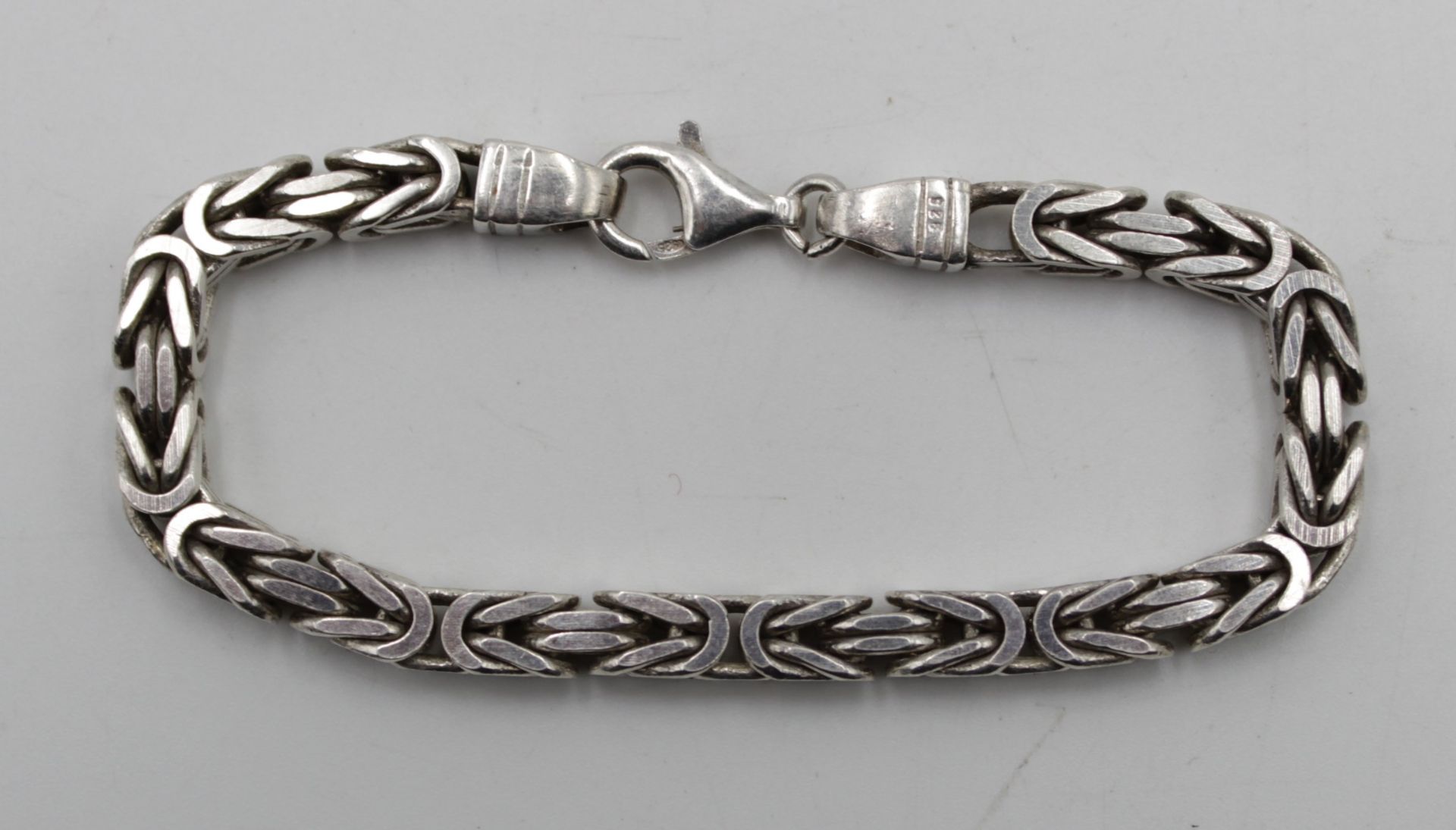 925er Herren-Armband, Königsarmband, 36,2gr., L-19cm. - Bild 4 aus 4
